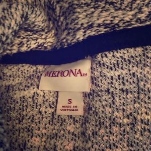 Grey and white sweater